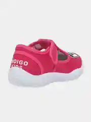 Фуксия кеды для девочки на липучках текстильные на высокой подошве INDIGO KIDS