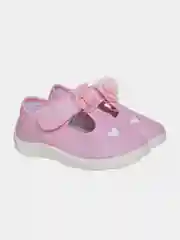 Розовый текстильные кеды для девочки на высокой подошве белые INDIGO KIDS