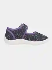 Фуксия текстильные кеды для девочки с принтом на липучках летние INDIGO KIDS