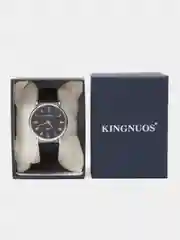 Черный мужские наручные часы KINGNUOS K-012, в подарочной упаковке