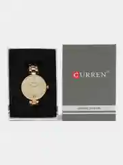 Золотой женские наручные часы Curren 9017 в подарочной упаковке