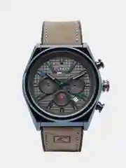 Серый мужские наручные часы  Curren 8392 с хронографом в подарочной упаковке
