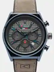 Серый мужские наручные часы  Curren 8392 с хронографом в подарочной упаковке