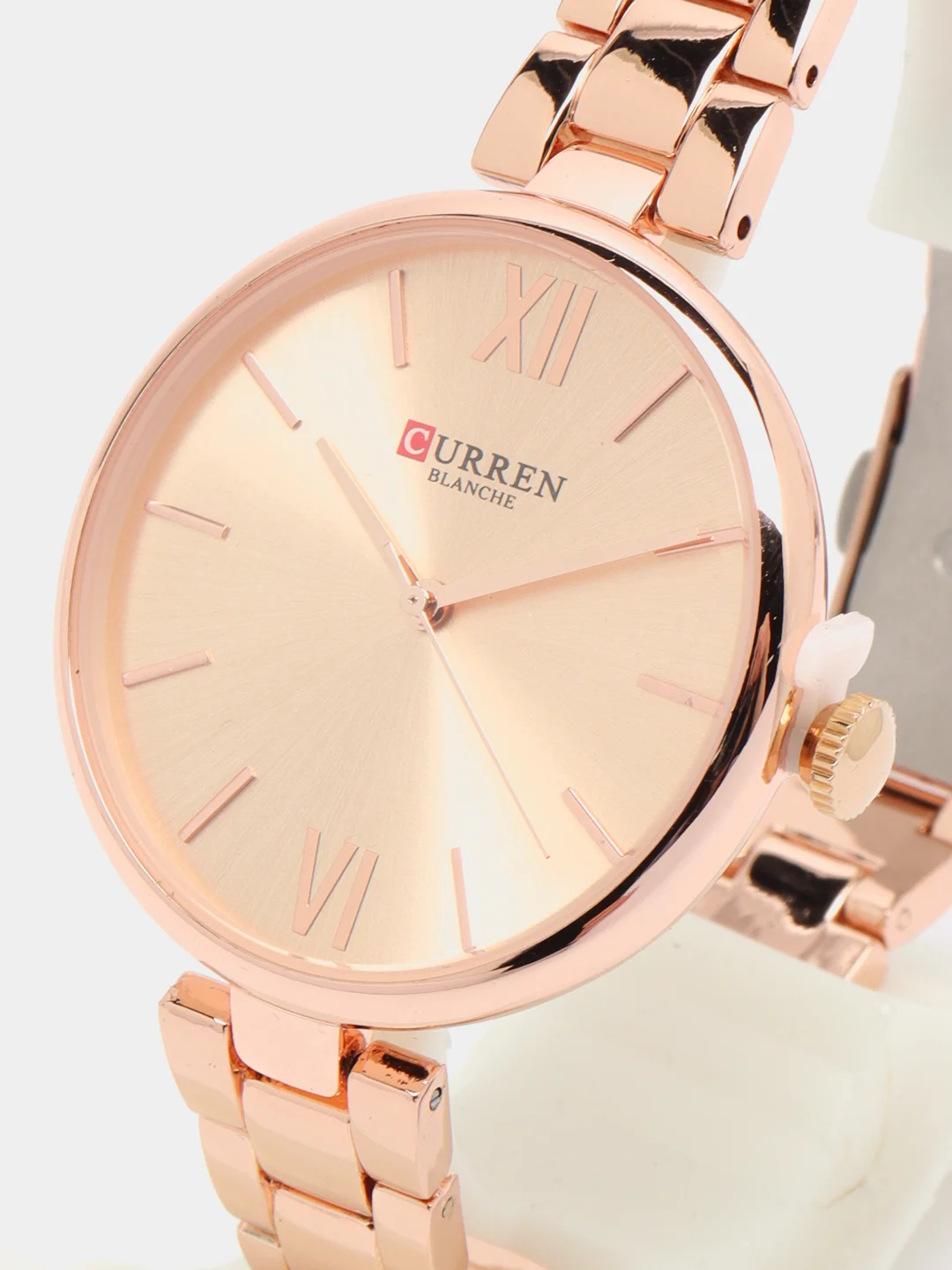 Розовый женские наручные часы Curren 9017 в подарочной упаковке
