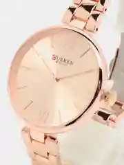Розовый женские наручные часы Curren 9017 в подарочной упаковке