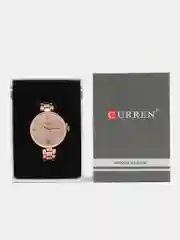 Розовый женские наручные часы Curren 9017 в подарочной упаковке