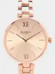 Розовый женские наручные часы Curren 9017 в подарочной упаковке