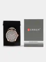 Коричневый мужские наручные часы Curren 8390 в подарочной упаковке