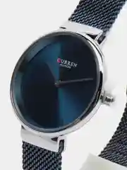 Синий женские наручные часы Curren 9016 в подарочной упаковке