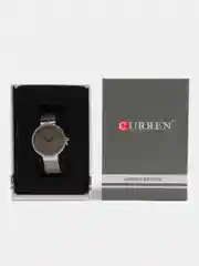 Серый женские наручные часы Curren 9016 в подарочной упаковке