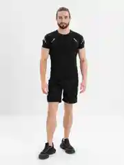 Белый компрессионная футболка спортивная мужская
