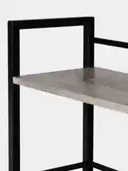 Стол на металлокаркасе Brabix Loft, 1200х520х1200 мм, 3 полки, цвет дуб антик, 641222