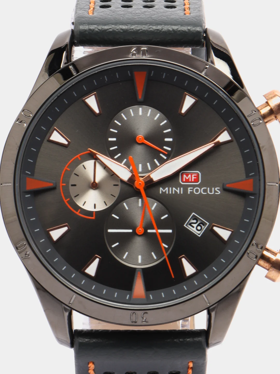 Серый мужские наручные часы Mini Focus MF0011G с хронографом, в подарочной упаковке