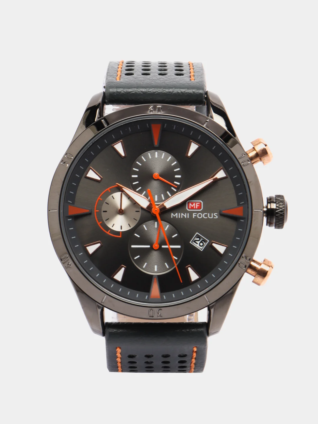 Серый мужские наручные часы Mini Focus MF0011G с хронографом, в подарочной упаковке