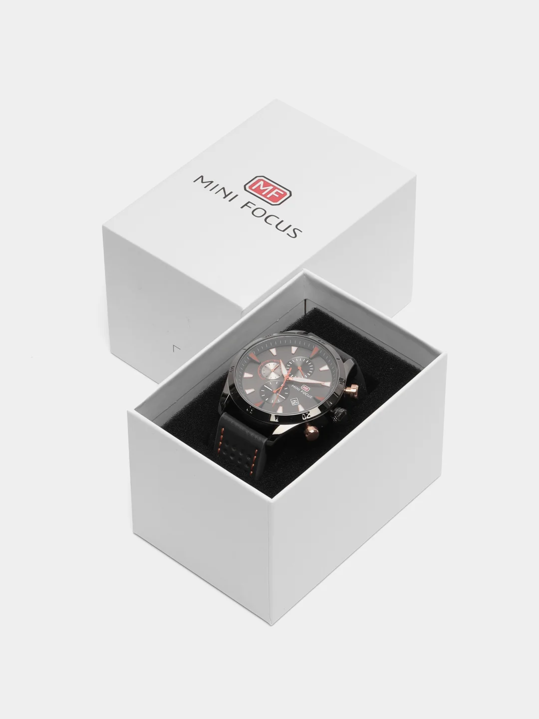 Серый мужские наручные часы Mini Focus MF0011G с хронографом, в подарочной упаковке