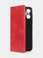 Красный чехол-книжка GQ для Infinix Smart 6 Plus, искусственная кожа