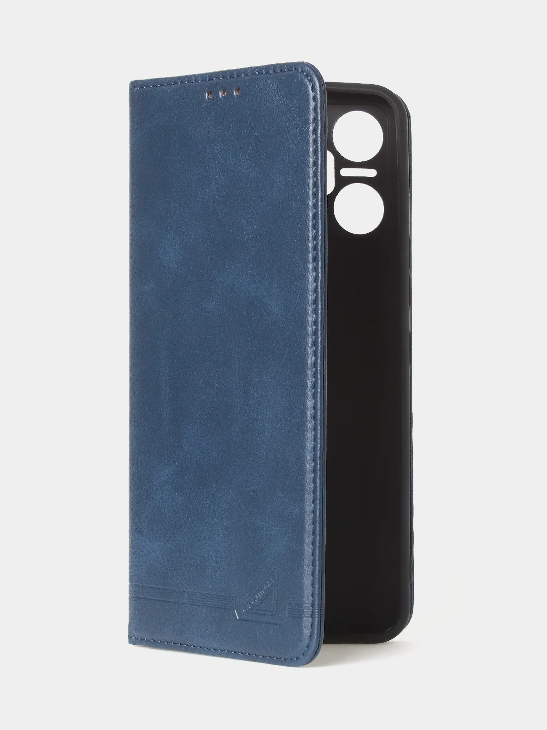 Синий чехол-книжка GQ для Infinix Smart 6 Plus, искусственная кожа