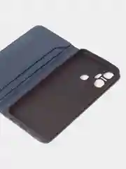 Синий чехол-книжка GQ для Infinix Smart 6 Plus, искусственная кожа