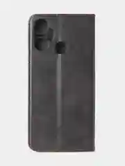 Черный чехол-книжка GQ для Infinix Smart 6 Plus, искусственная кожа