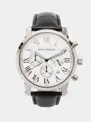 Серебряный мужские наручные часы Mini Focus MF0415G, с хронографом, в подарочной упаковке