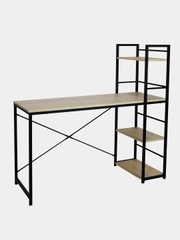 Стол на металлокаркасе Brabix Loft,1200х520х1200 мм, 3 полки, цвет дуб натуральный, 641223