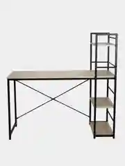Стол на металлокаркасе Brabix Loft,1200х520х1200 мм, 3 полки, цвет дуб натуральный, 641223
