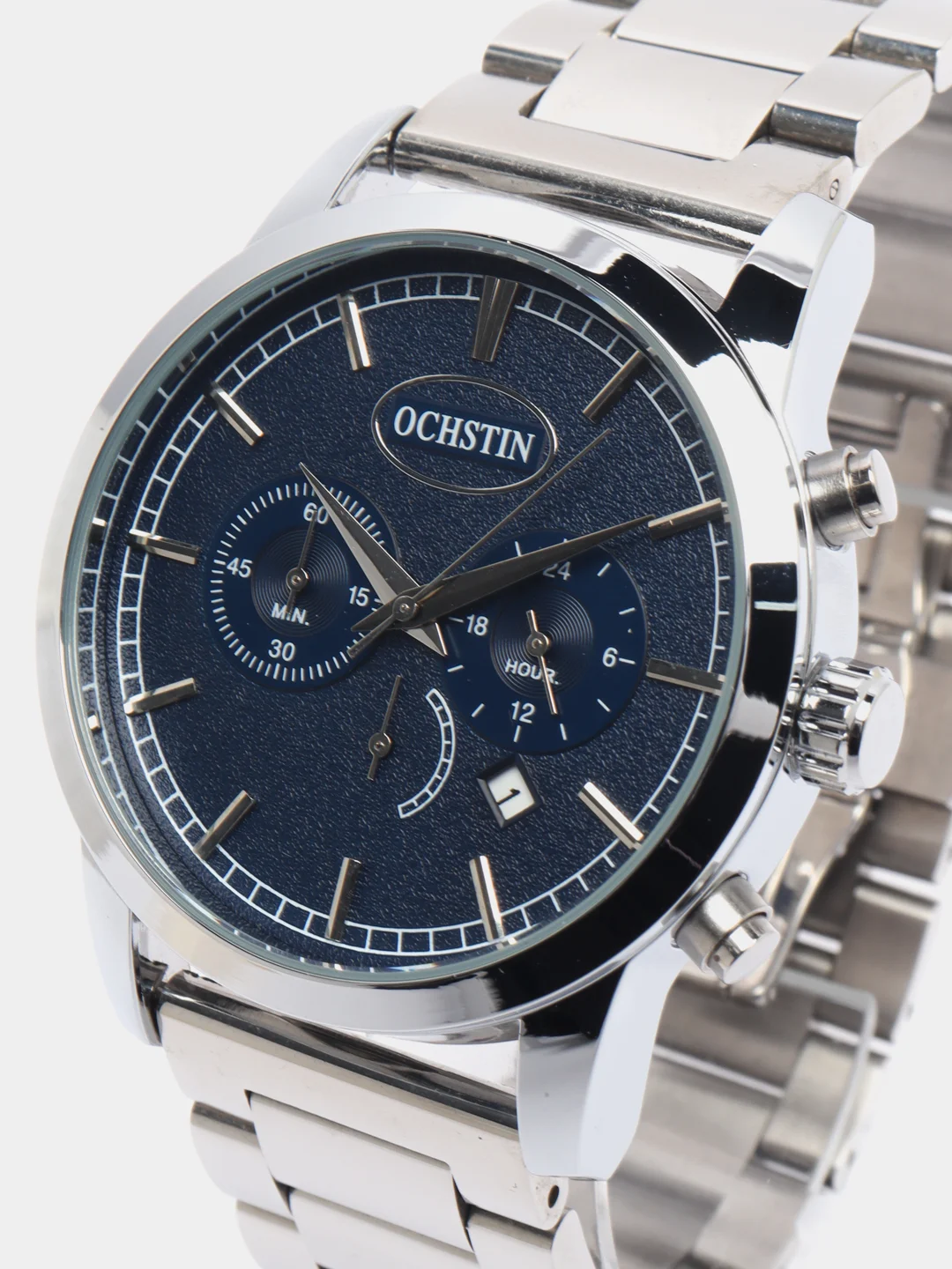 Серый мужские наручные часы Ochstin 6067D с хронографом в подарочной упаковке