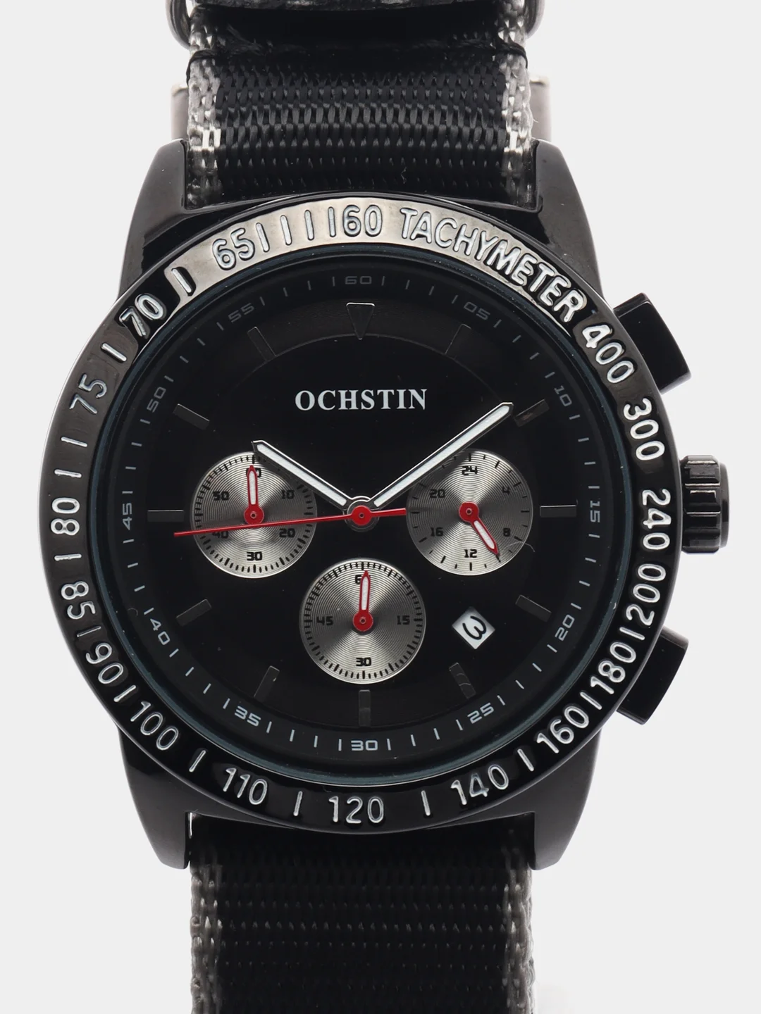 Песочный хаки мужские наручные часы Ochstin 7108B на тканевом ремешке