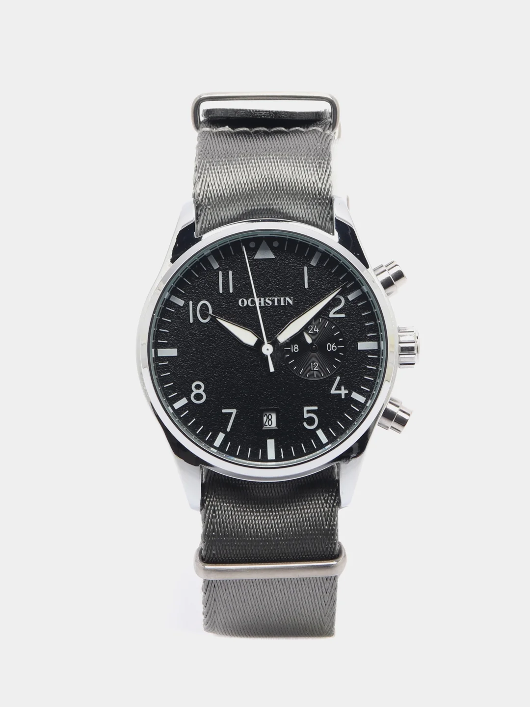 Серебряный мужские наручные часы Ochstin 7043C в подарочной упаковке
