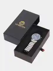 Серебряный мужские наручные часы Ochstin 6097A с хронографом в подарочной упаковке