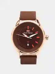 Коричневый мужские наручные часы Mini Focus MF0008G, с календарём, в подарочной упаковке
