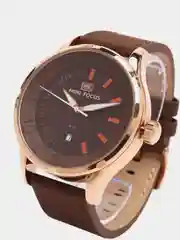 Коричневый мужские наручные часы Mini Focus MF0008G, с календарём, в подарочной упаковке
