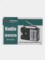 Радиоприемник MRM-POWER MR-606AC, 2 х R20, AM / FM / SW1-2, 220В