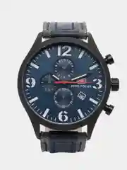 Синий наручные часы Mini Focus MF0003G, мужские, с хронографом, в подарочной упаковке