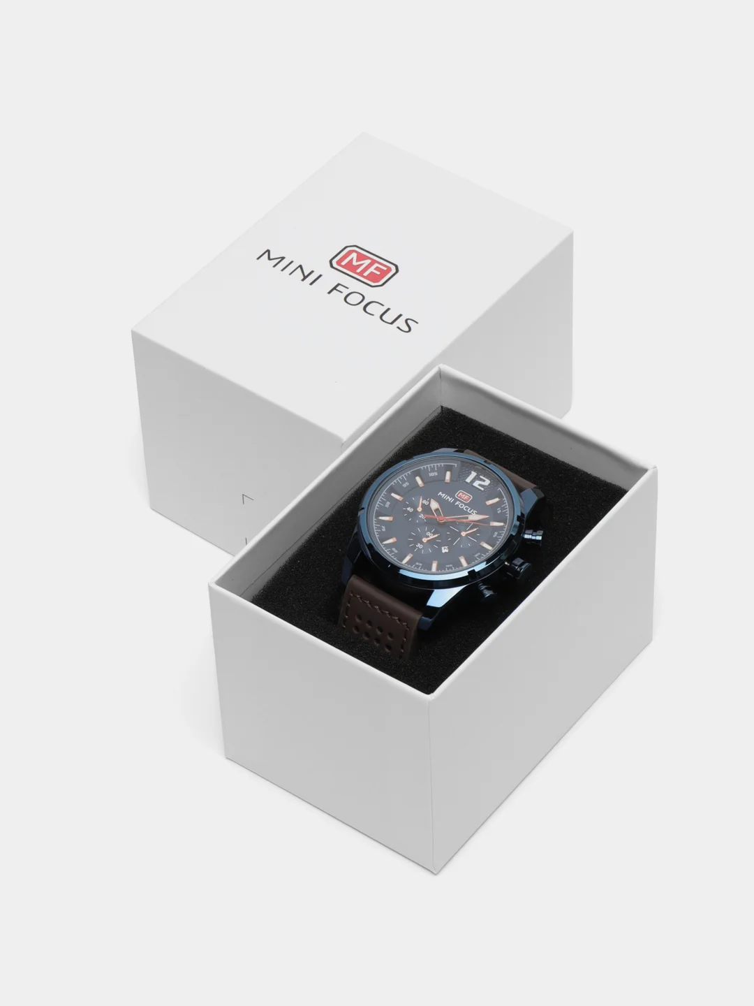 Синий мужские наручные часы Mini Focus MF0005G с хронографом, в подарочной упаковке