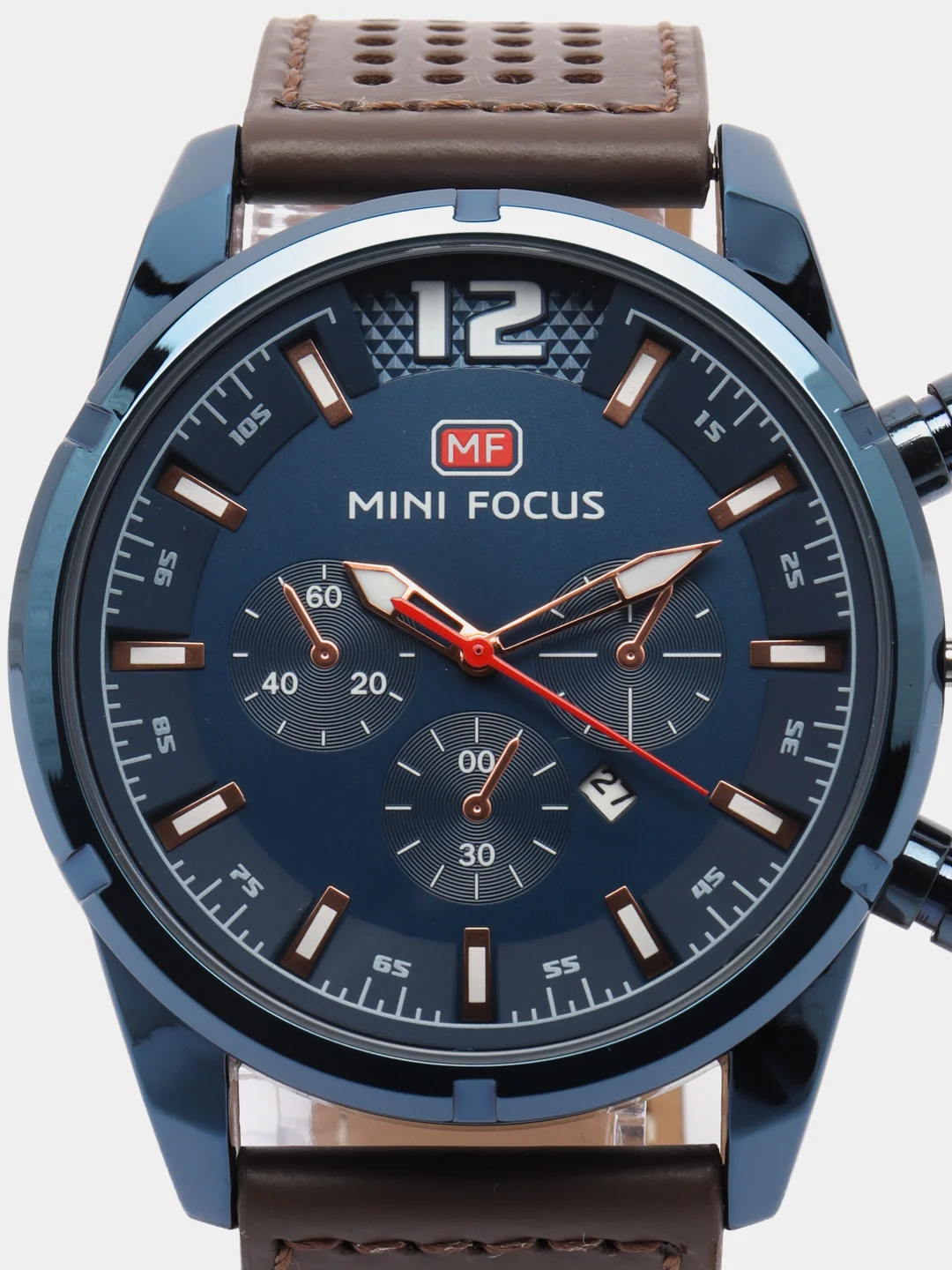 Синий мужские наручные часы Mini Focus MF0005G с хронографом, в подарочной упаковке