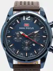 Синий мужские наручные часы Mini Focus MF0005G с хронографом, в подарочной упаковке