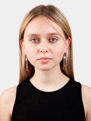 Серьги женские с подвеской