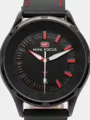 Черный мужские наручные часы Mini Focus MF0008G, с календарём, в подарочной упаковке
