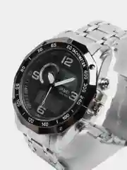 Серебряный мужские наручные часы Skmei 1495 в подарочной упаковке