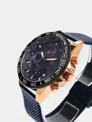 Фиолетовый мужские наручные часы Lige 9929 с хронографом в подарочной упаковке