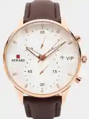 Коричневый мужские наручные часы Reward RD83003M с календарем, в подарочной упаковке