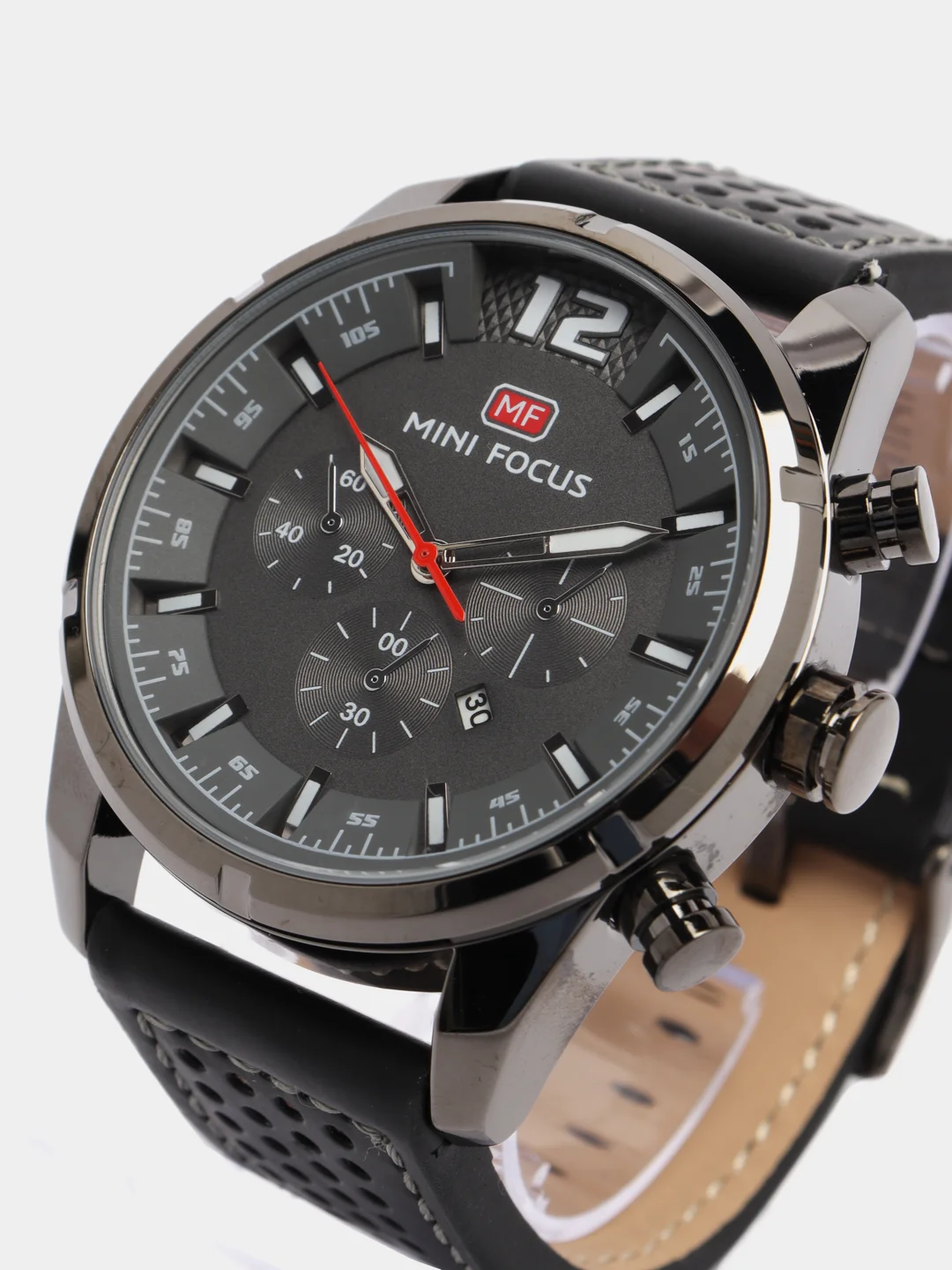 Серый мужские наручные часы Mini Focus MF0005G с хронографом, в подарочной упаковке