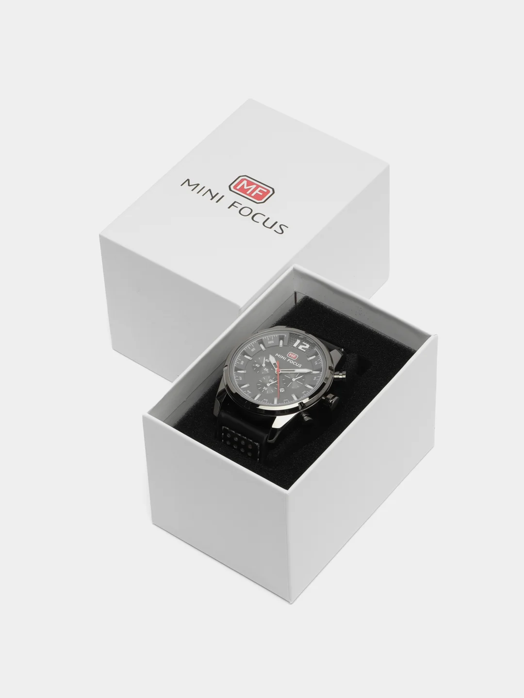 Серый мужские наручные часы Mini Focus MF0005G с хронографом, в подарочной упаковке