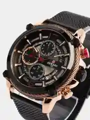 Черный мужские наручные часы Reward RD82022M с хронографом, в подарочной упаковке