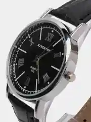 Черный мужские наручные часы KINGNUOS K-020, в подарочной упаковке
