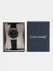 Черный мужские наручные часы KINGNUOS K-020, в подарочной упаковке