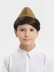 Пилотка солдатская образца СССР со звездой. Взрослые и детские