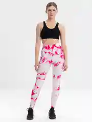 Розовый легинсы спортивные, женские
