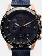 Фиолетовый мужские наручные часы Lige 9929 с хронографом в подарочной упаковке